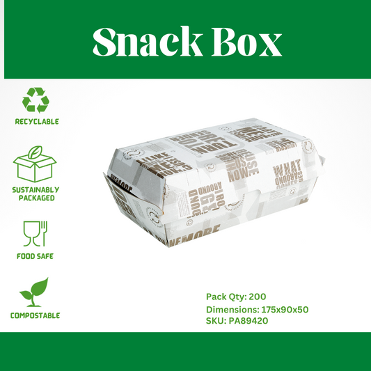 Visy Envirorange Snack Box Regular 175x90x50mm - 200